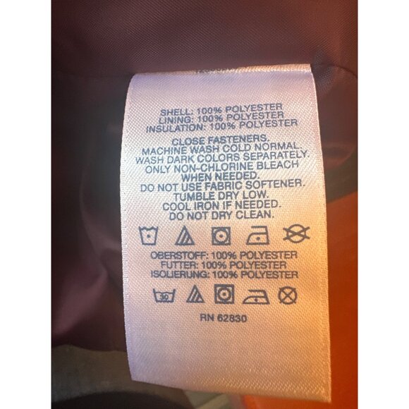 Lands End Red Puffer Vest Size S Womens Polyester Lightweight Quilted - Picture 4 of 5